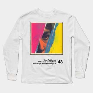 Being & Nothingness - Minimal Style Graphic Artwork Long Sleeve T-Shirt